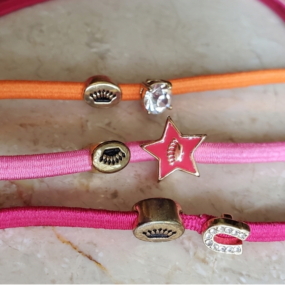 JUICY COUTURE SET OF 3 ELASTIC HEADBANDS - Picture 1 of 4